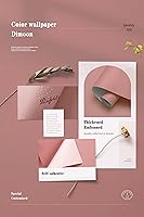 Vista 197 de Dimoon 236''x17.7'' White Thicken Peel and Stick Wallpaper Contact Paper Modern Self Adhesive Wall Paper Removable Renter Friendly Textured Solid