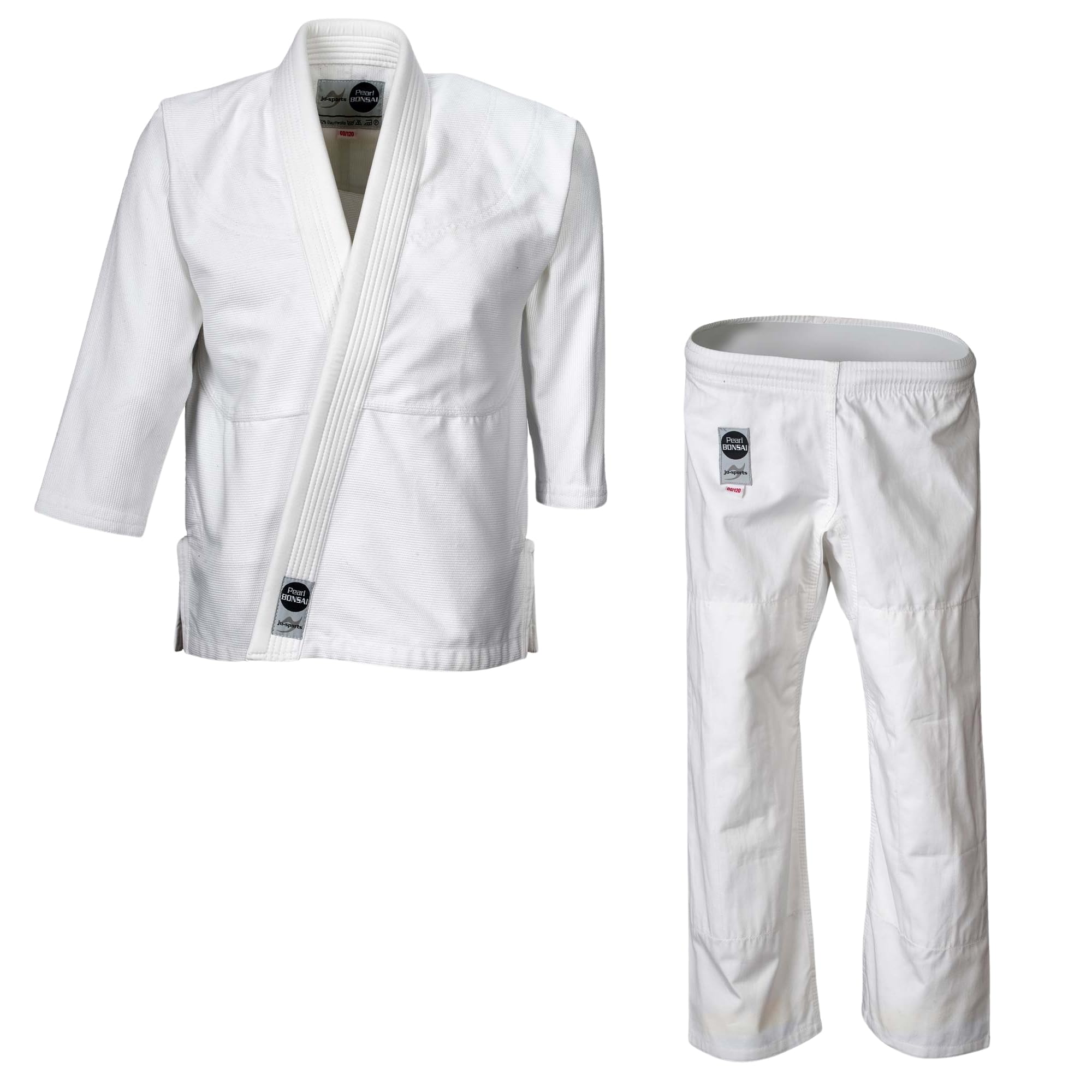Ju-Sports Ju-Jutsu Pearl Bonsai Kids I Leichter, schlanker Brazilian Jujutsu Anzug speziell für Kinder I BJJ Gi mit hochwertigem Finish I 100% Baumwolle
