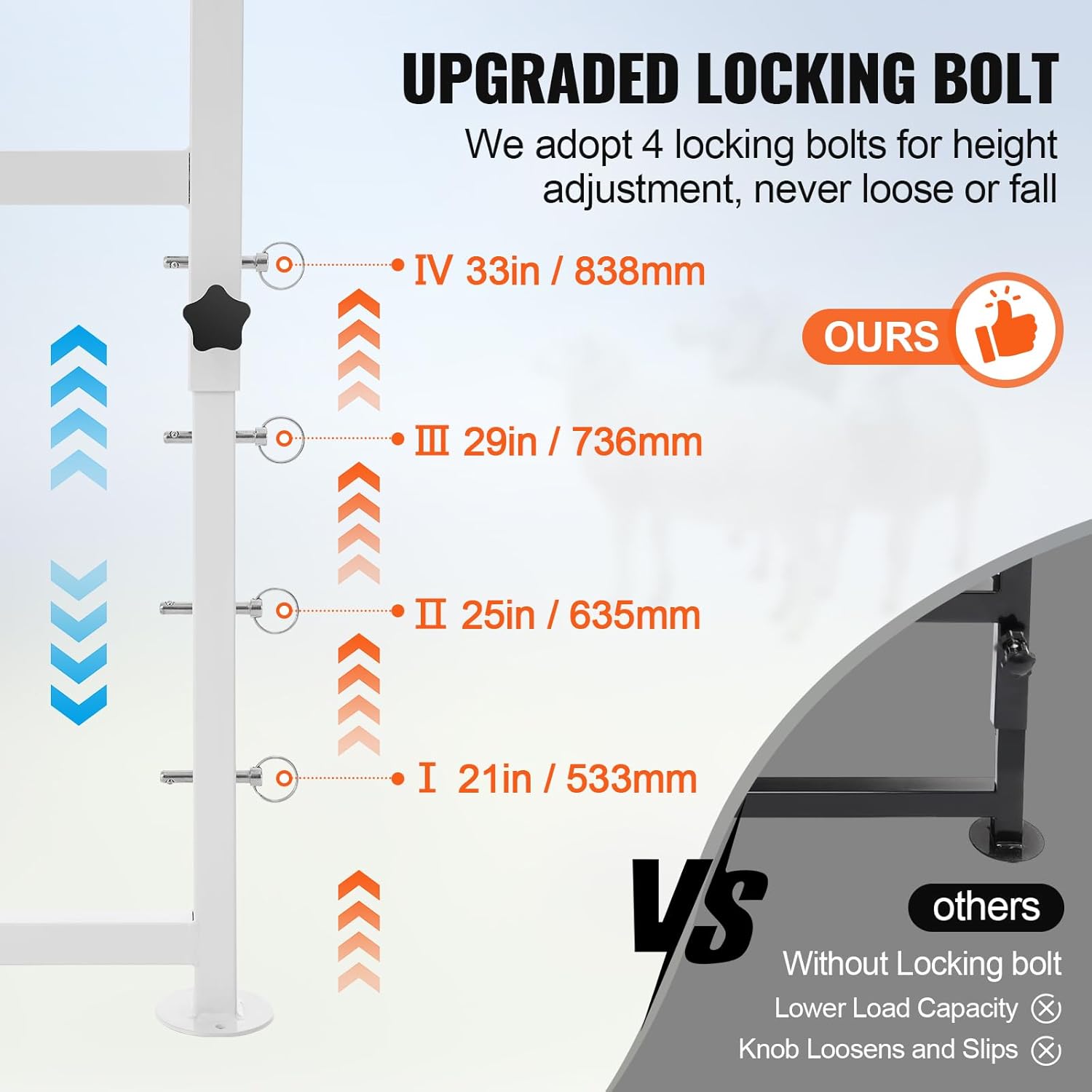 VEVOR Goat Milking Stand - 47x23 inch Metal Livestock Shearing Stand, Adjustable Height 21" to 33", with Headpiece and Nose Loop, 500lbs Capacity, Perfect for Sheep and Goats, White