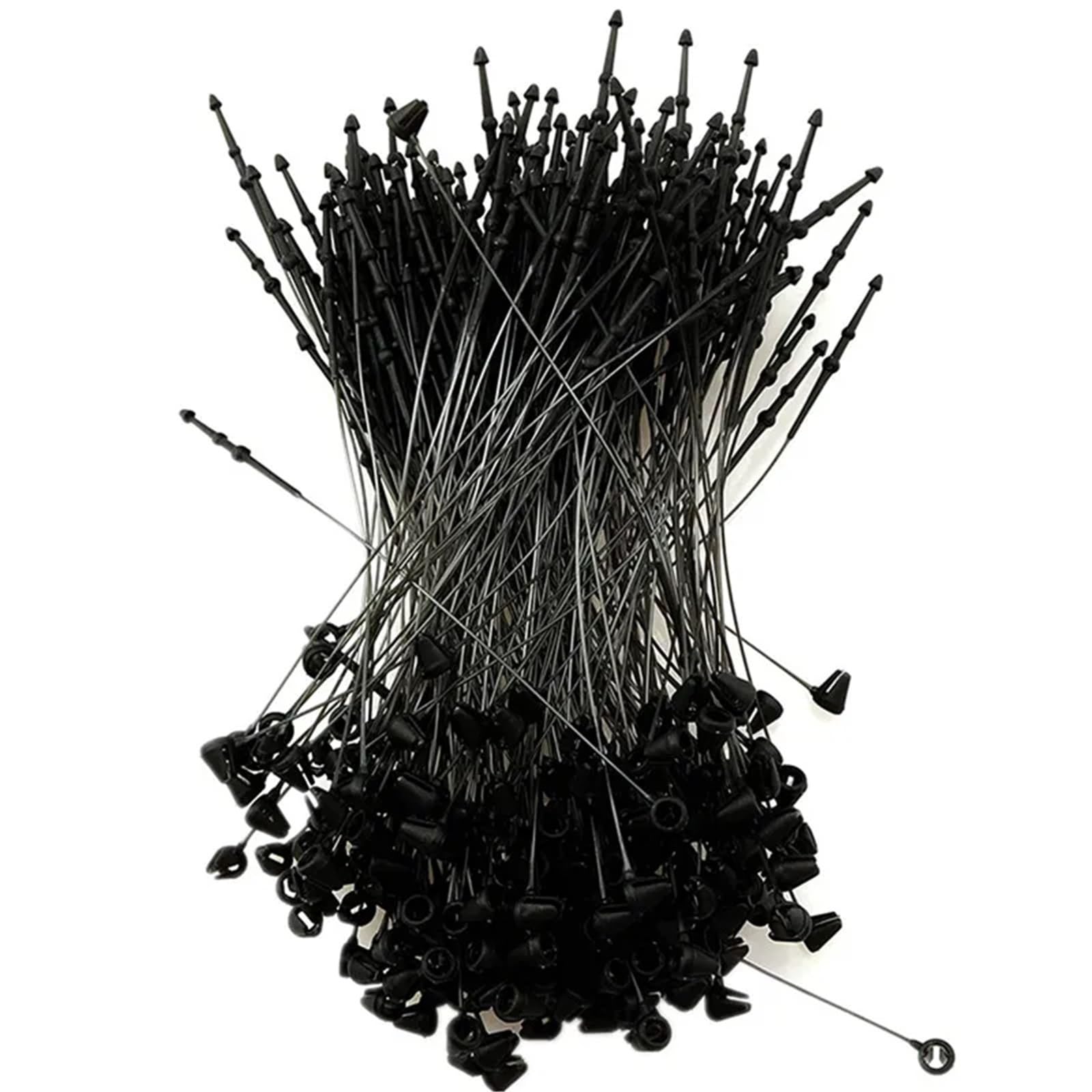 2000 chiusure a scatto in plastica per etichette, 7,6 cm, 10,2 cm, 12,8 cm, 17,8 cm, 22,9 cm, 22,9 cm, colore nero