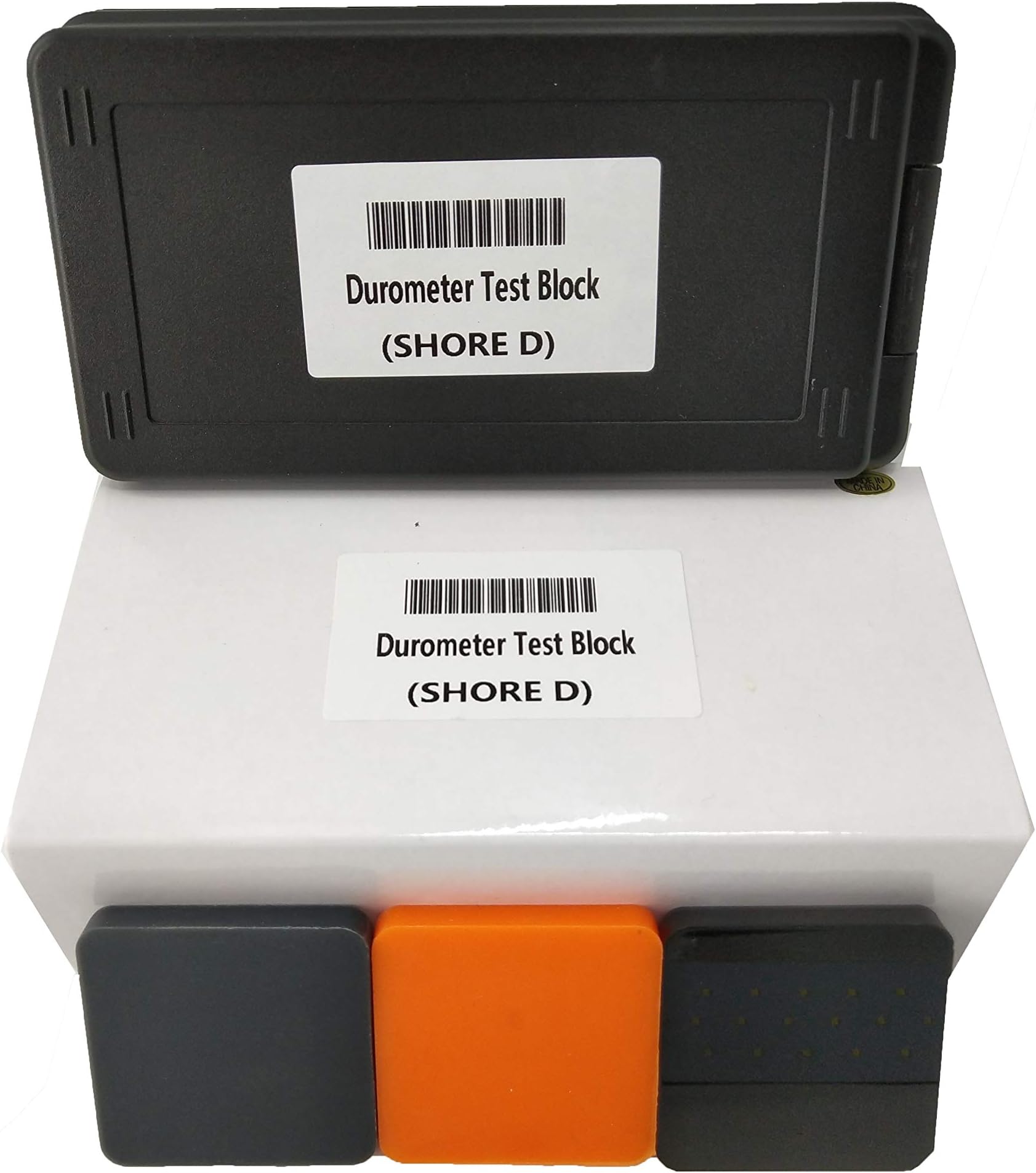 Type D Shore Durometer Hardness Test Blocks Kit for Hard Rubber and Plastics Measurement 3 Different Color Block