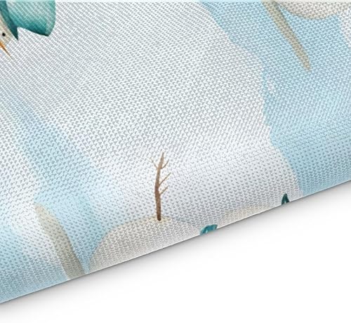 Miniatura 3 de Juego de 4 manteles individuales decorativos con diseño de muñeco de nieve de Navidad, lavables, impermeables, para decoración de mesa de comedor,