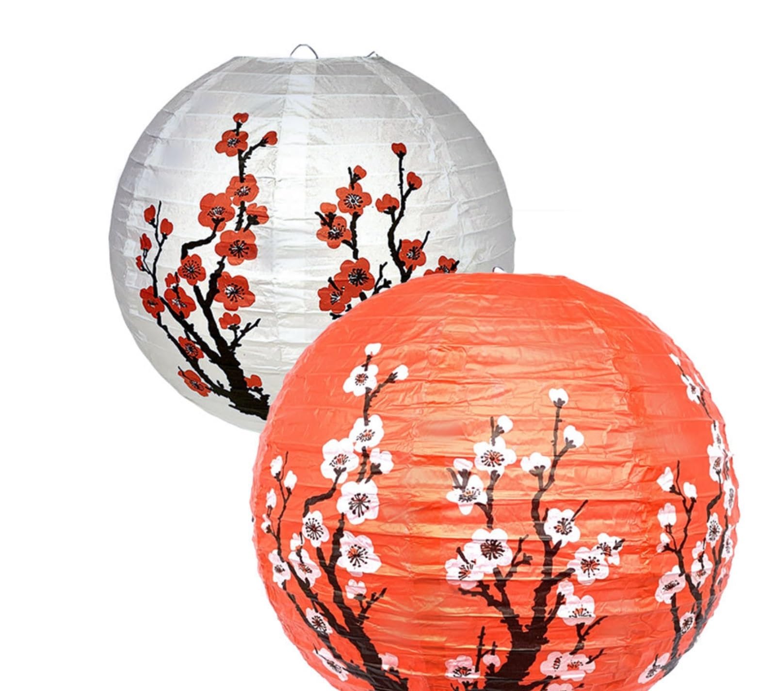 Papierlaternen 5er-Pack Papierlaternen Im Chinesischen Stil Mit Blütenmuster for Hochzeitsfeiern Und Heimdekoration Deko Partys(Pink)
