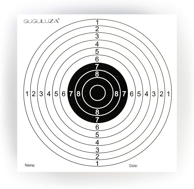 14cm Paper Targets for Air Rifle BB Gun Shooting Practice,Card Targets,Pack of 100