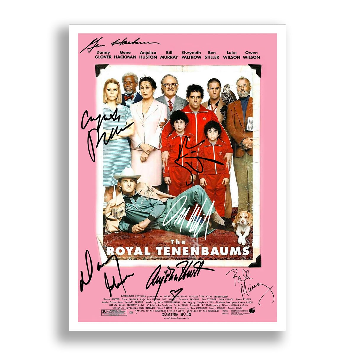 Mounted Gifts Black The Royal Tenenbaums Cast Signed A4 Poster Photo Print Framed Autograph Gift Wes Anderson Movie Film (Poster Only)