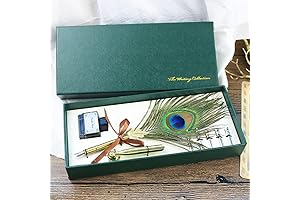 Peacock Dip Ink Pen Set: An Elegant Calligraphy Experience