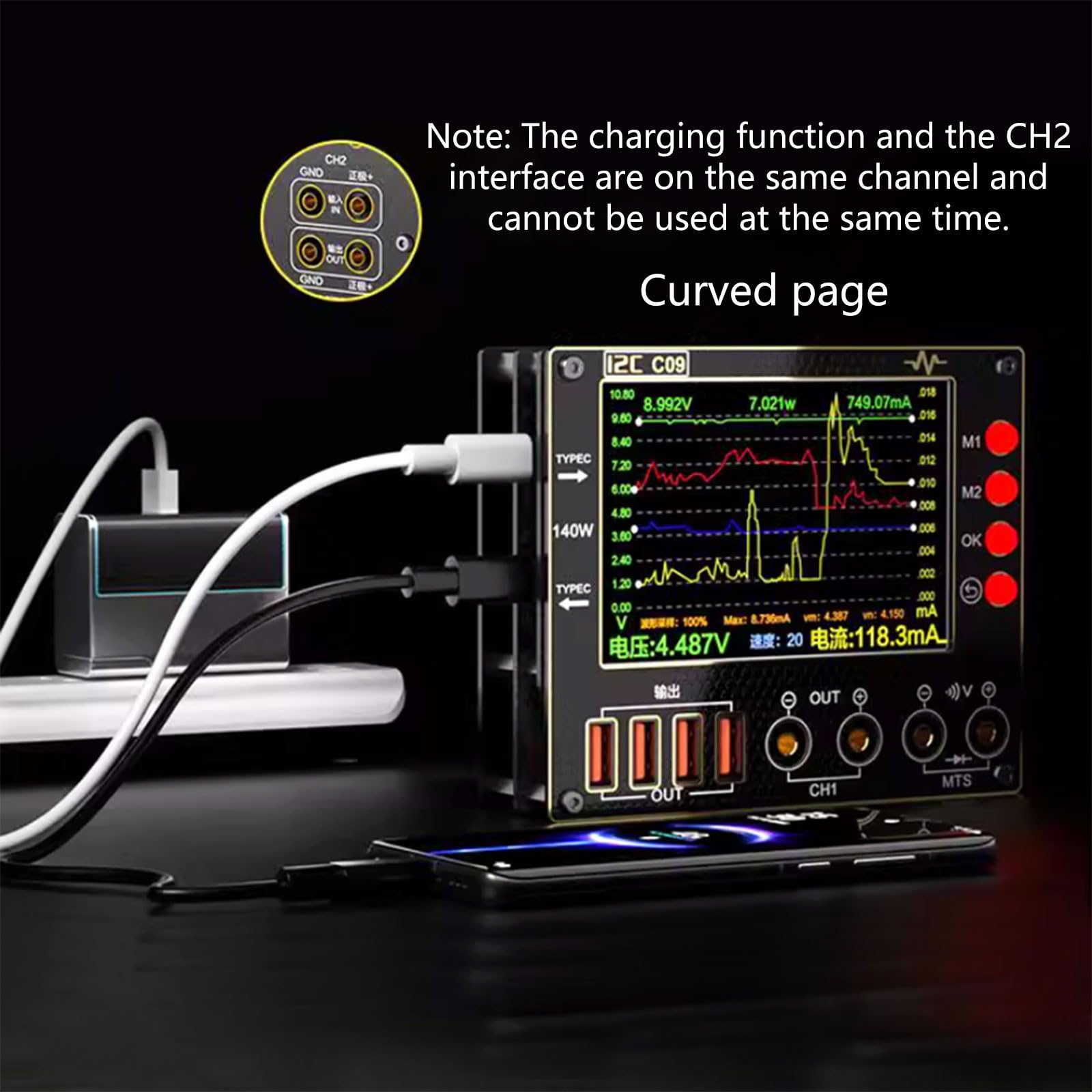 Industrie Multimeter für die elektronische Diagnose, 0–40 V, Doppelkanalmessung, 0, 01 s Dioden Scan Fähigkeit, hochpräzises Schaltkreis Diagnose Tool