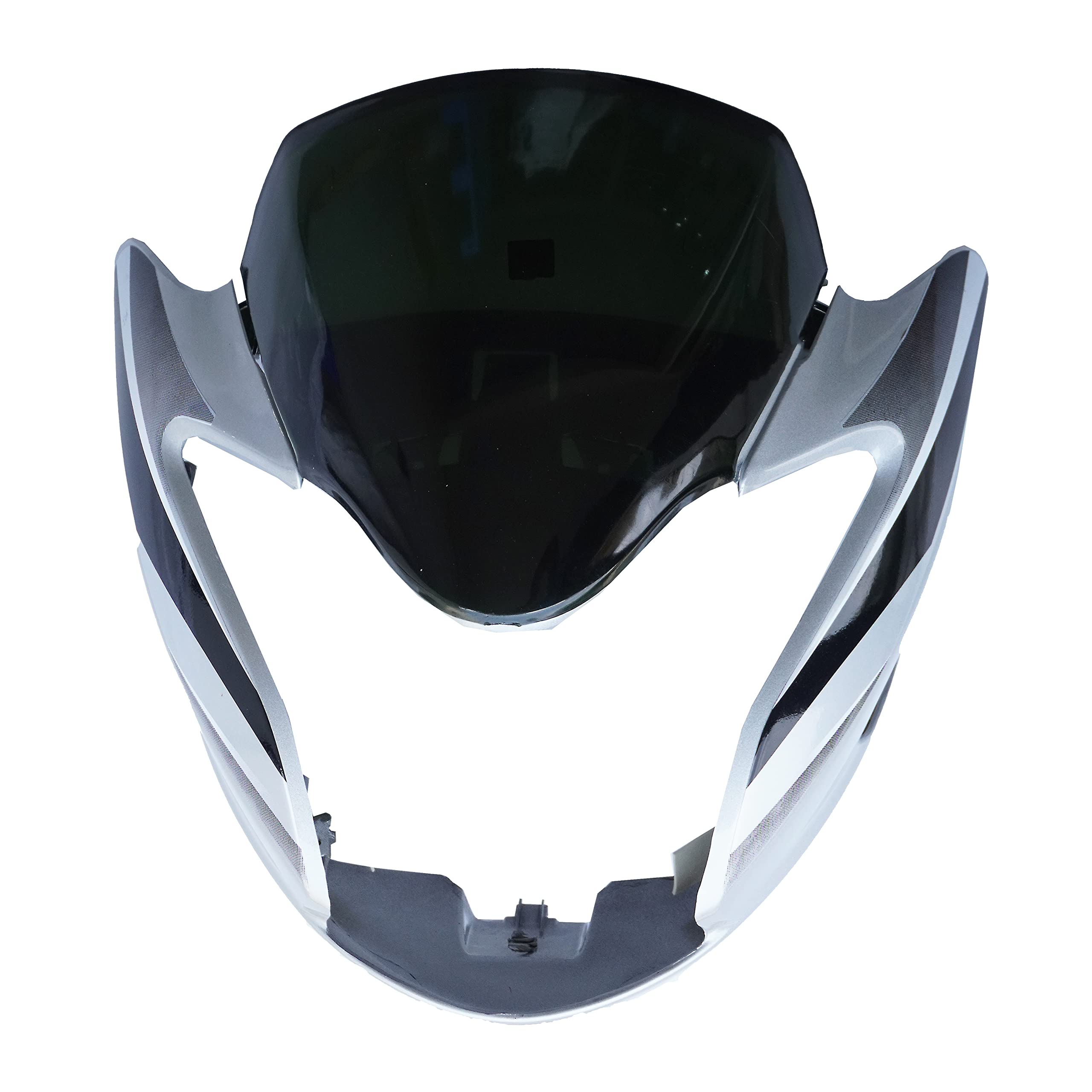 NIKAVI N543B Head Light Mask Compatible Compatible for Hero Passion X-PRO 2018 (T-2) Bk-Grey-image-37