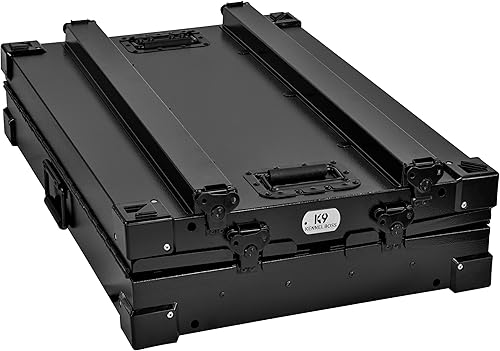 Miniatura 6 de Jaula para perros de aluminio con recubrimiento en polvo totalmente plegable y resistente, mediana (negro)