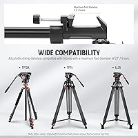 Vista 7 de NEEWER Dolly para Trípode de Fotografía, Ruedas de Trípode de Alta Resistencia con Capacidad de 50 libras y Ruedas de Goma de 3 pulgadas