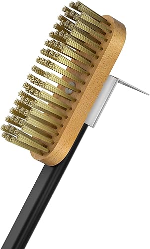 Miniatura 8 de G.a HOMEFAVOR 5 piezas de accesorios para horno de pizza, cáscara de pizza perforada de 14 pulgadas, cáscara de pizza redonda de 9 pulgadas, cepillo