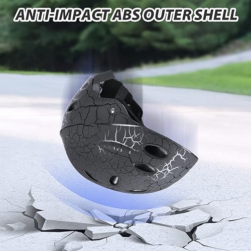 Miniatura 4 de Casco de monopatín para niños casco de bicicleta ajustable casco de ciclismo transpirable de ABS duro para patineta multideportiva patinaje BMX