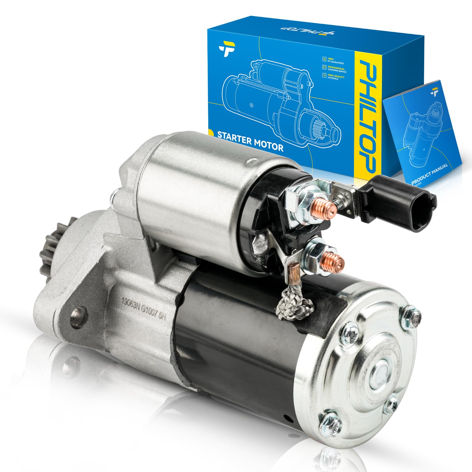 PHILTOP 19063N New Starter 1.7KW Compatible with Nissan 2009-2014 Murano