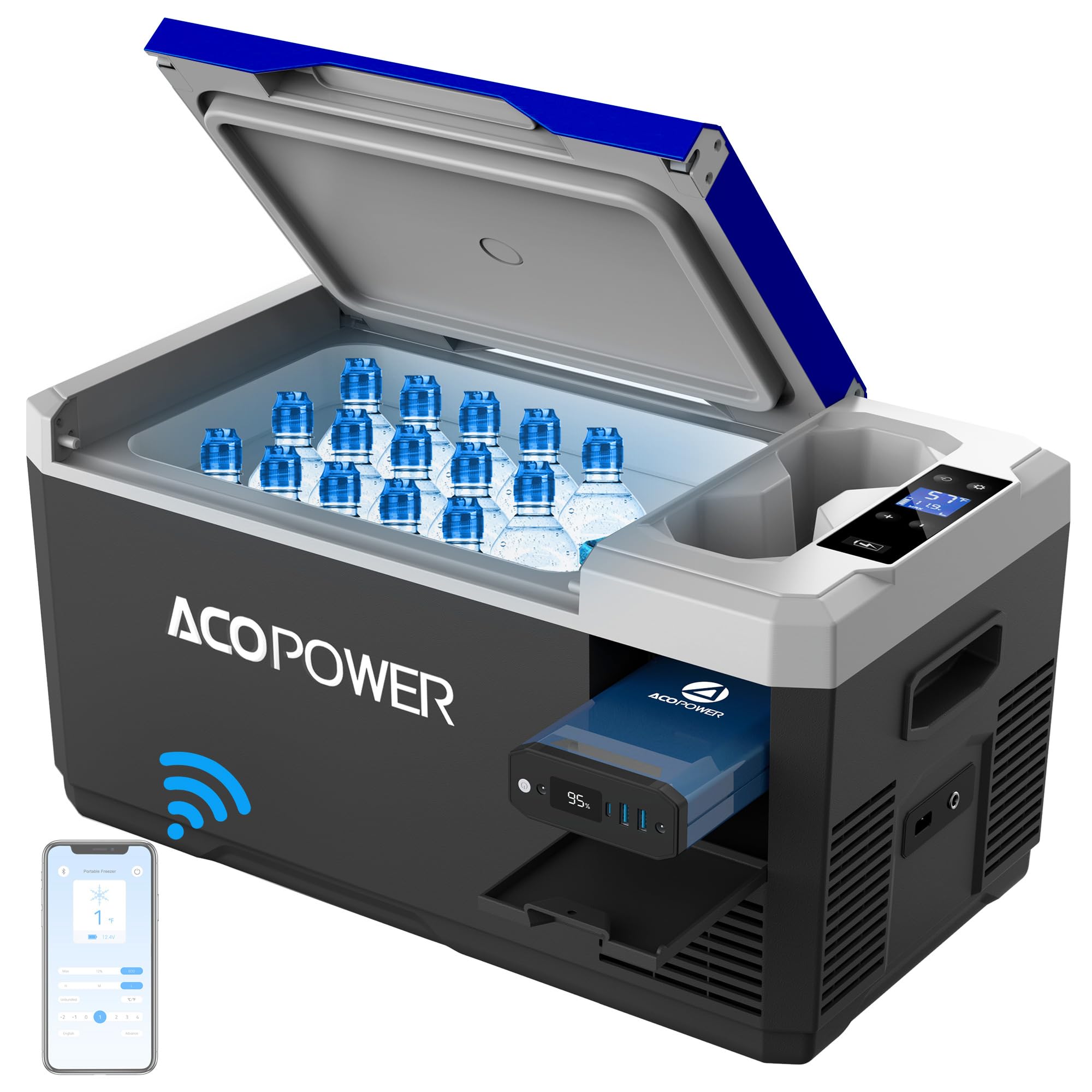 Amazon.com: ACOPOWER&LiONCooler Mini VX18 Car Freezer, 19Qt Solar