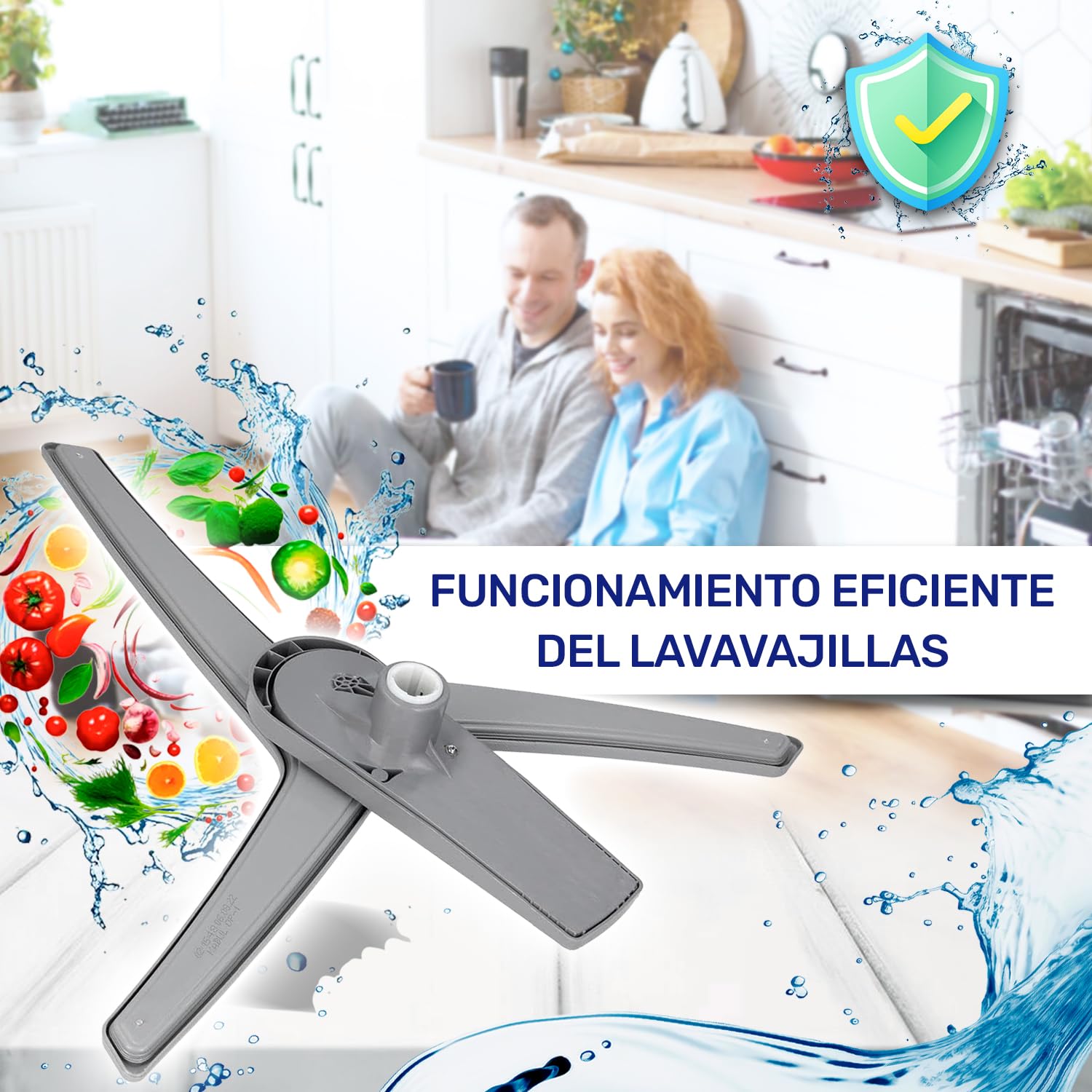 Brazo Rociador Inferior para Lavavajillas 1517350100 1517350200 para Beko | Garantía de 10 Años - MONTERAL