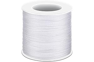 Anezus White Nylon String: Durable and Versatile for Jewelry Making and Crafts