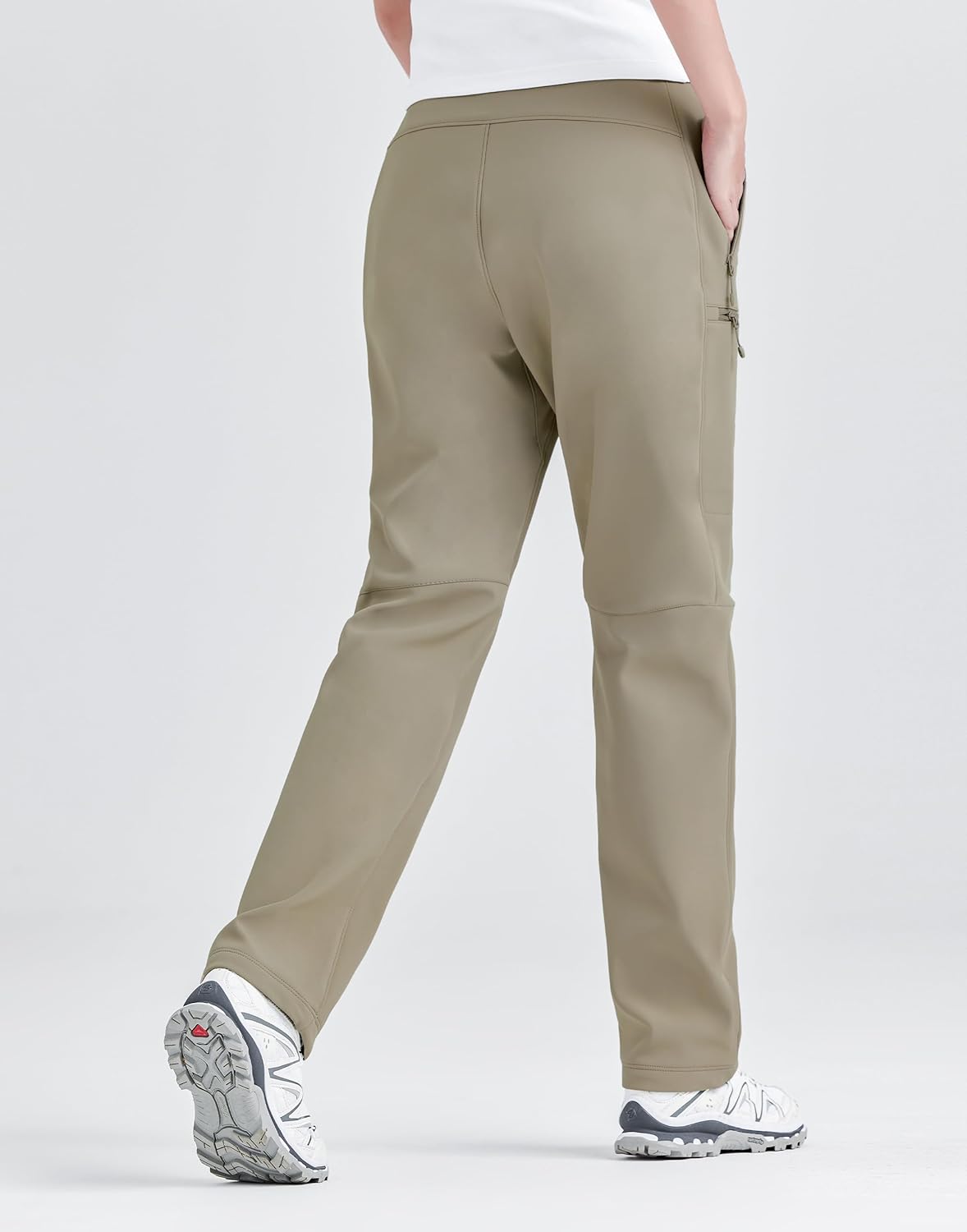 Pioneer Camp Women's Hiking Pants Fleece Lined Waterproof Winter Insulated Cargo Work Snow Ski Pants