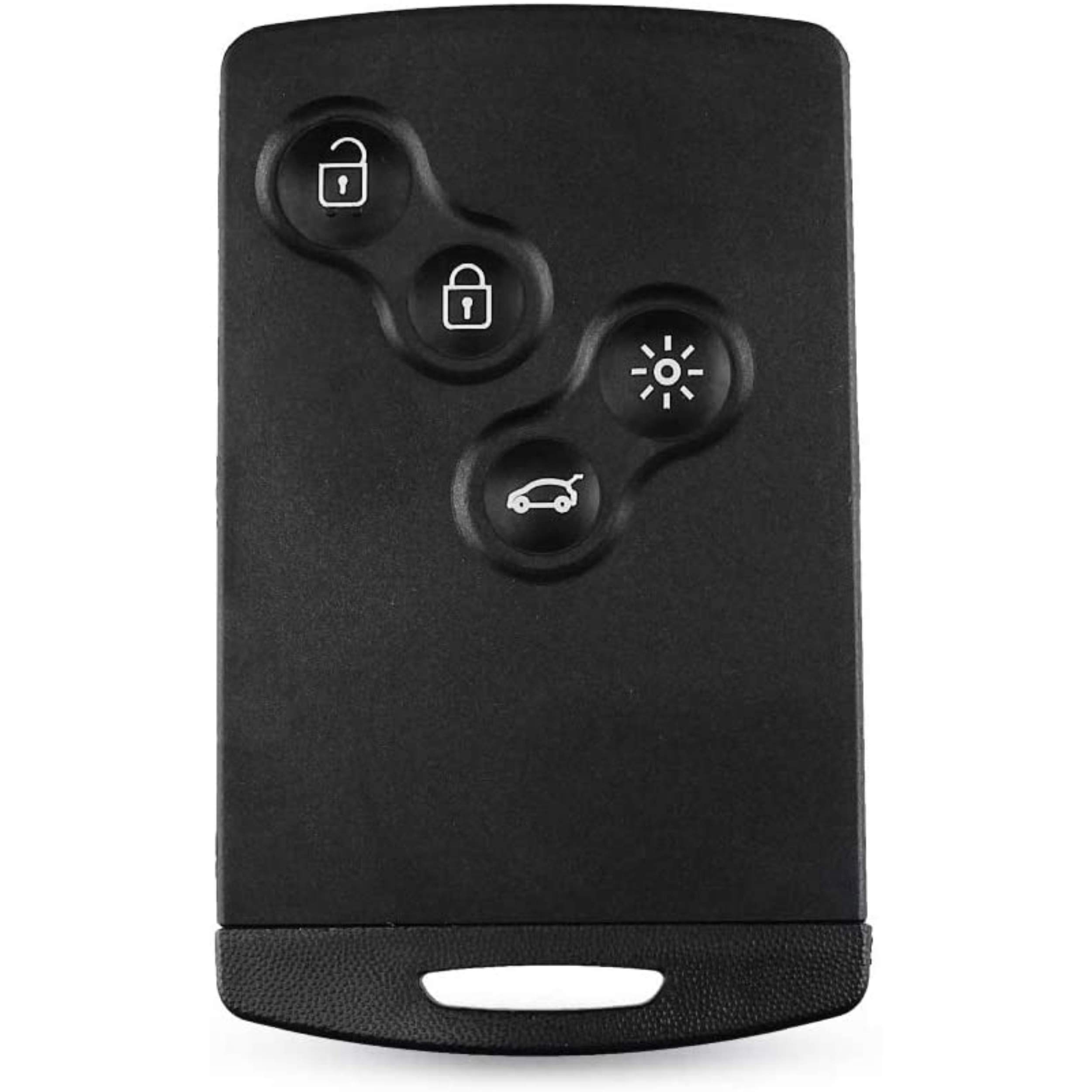 Telecomando Sostitutivo 4 Tasti Per Renault Clio, Megane, Scenic, Captur – Solo Guscio E Lama, Senza Elettronica