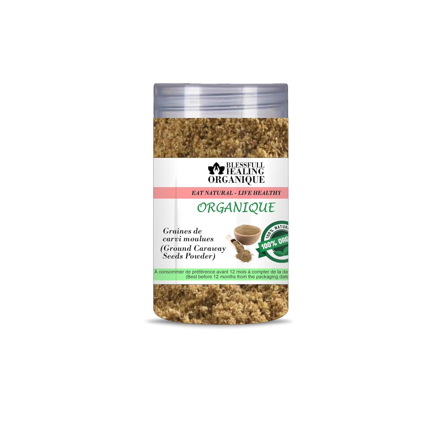 Blessfull Healing Organic Ground Caraway Seeds Powder 200 Gram