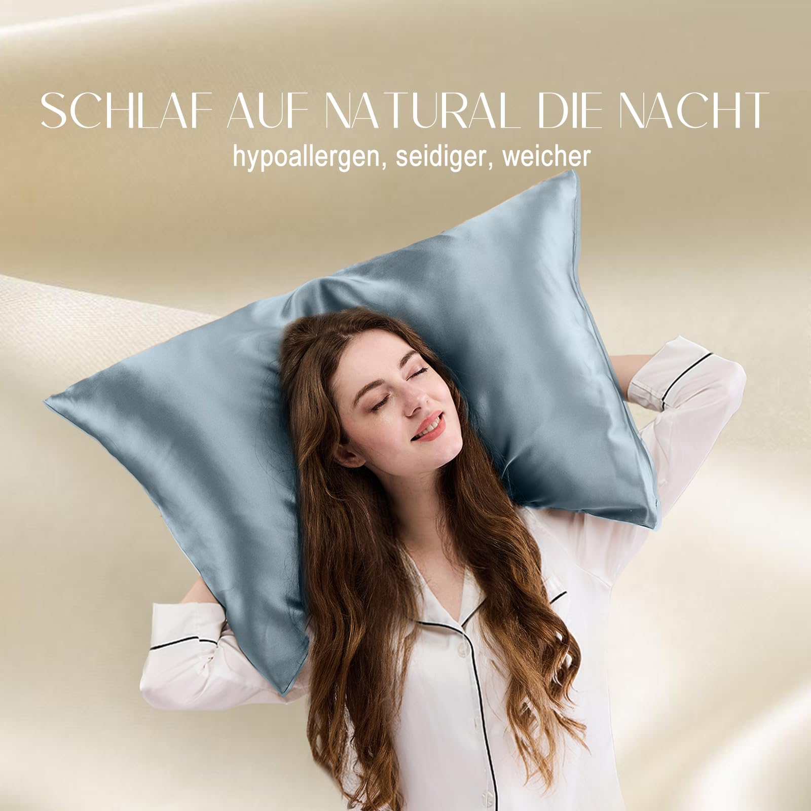 ZIMASILK 100% Mulberry Silk Pillowcase for Hair and Skin Health Both Sides 19 Momme Premium Grade 6A Silk, Soft & Smooth - Image 3
