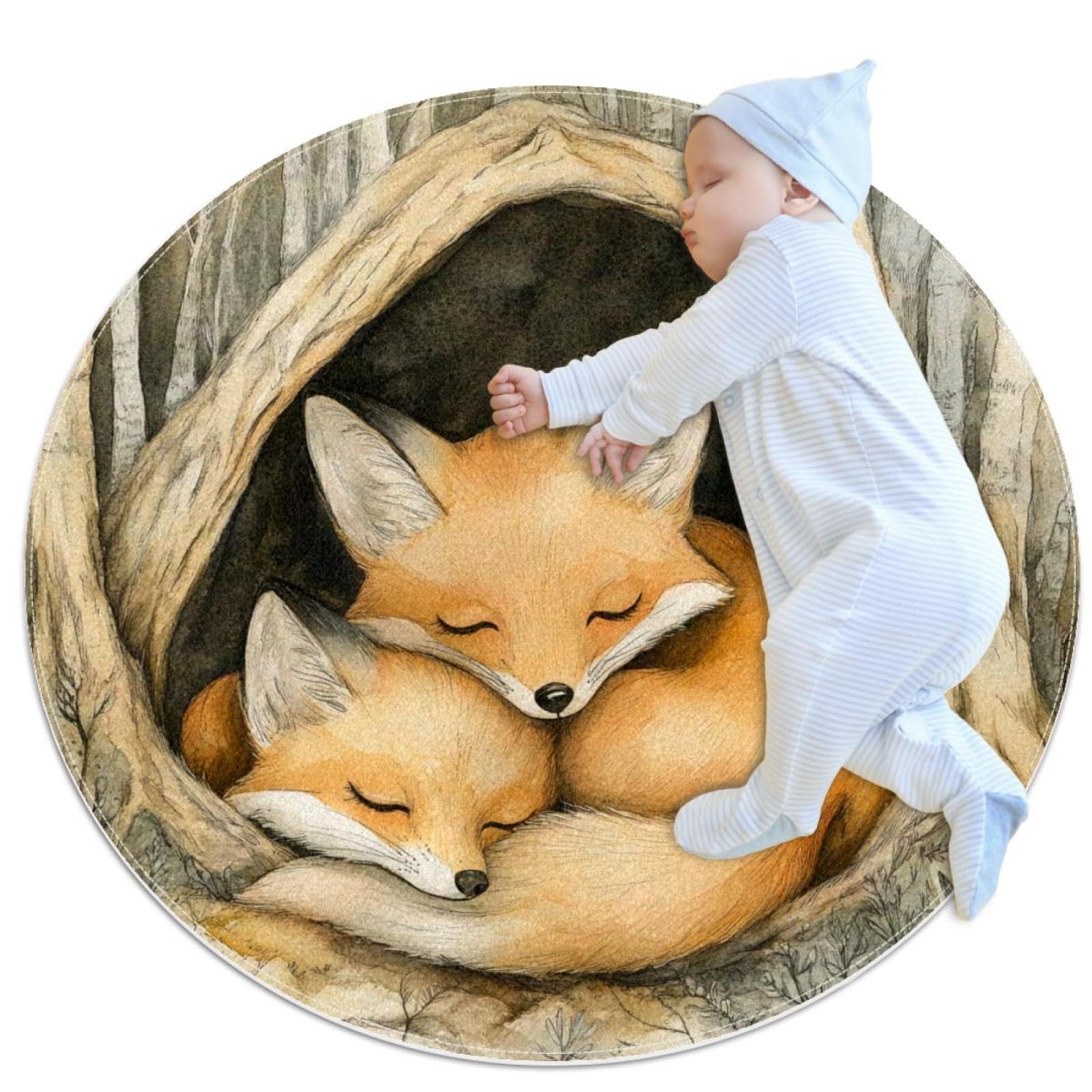Tapis salle de bain renard pour une décoration de chambre d'enfant cosy