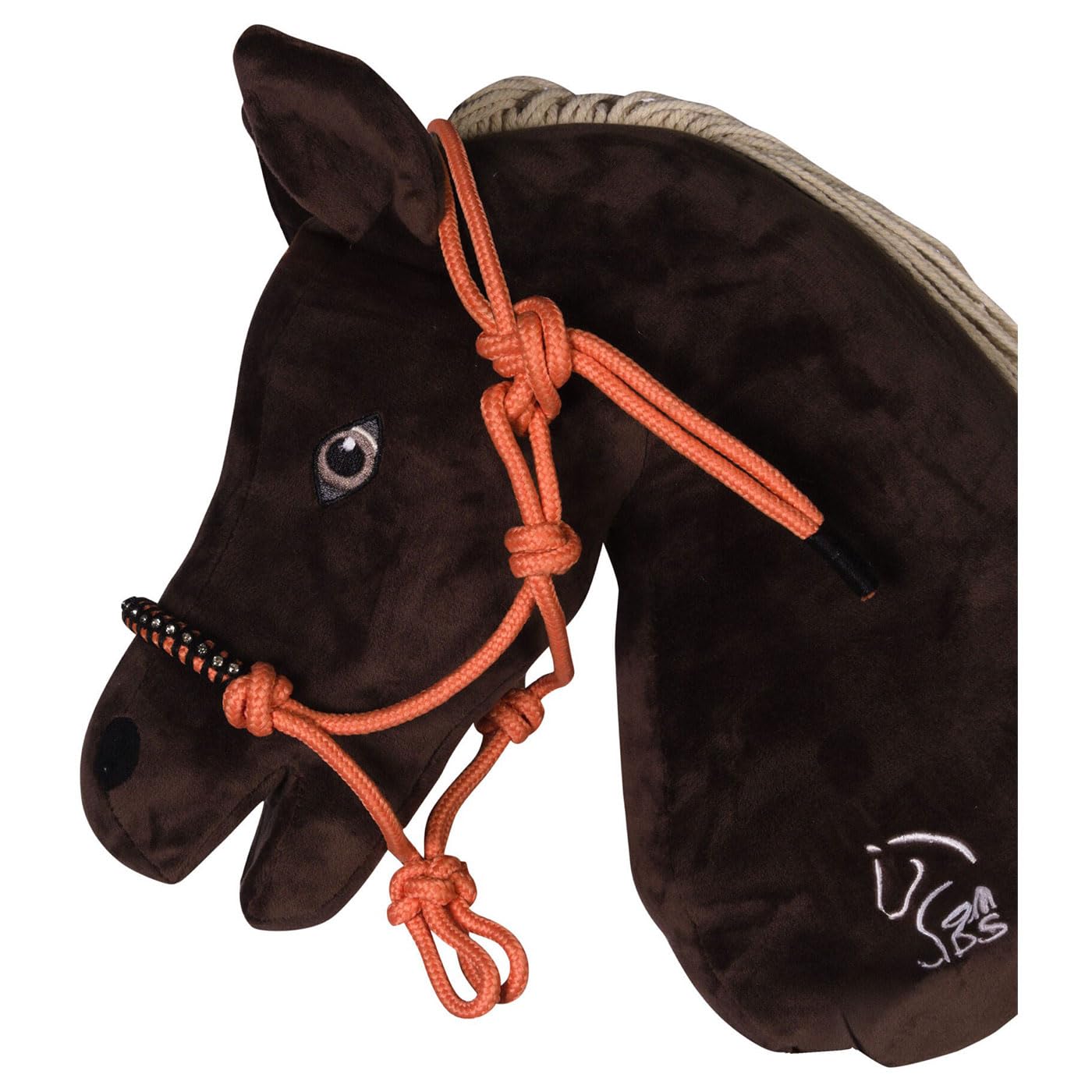 Cabezada de nudo para hobby horsing que evita deslizamientos en caballos de juguete