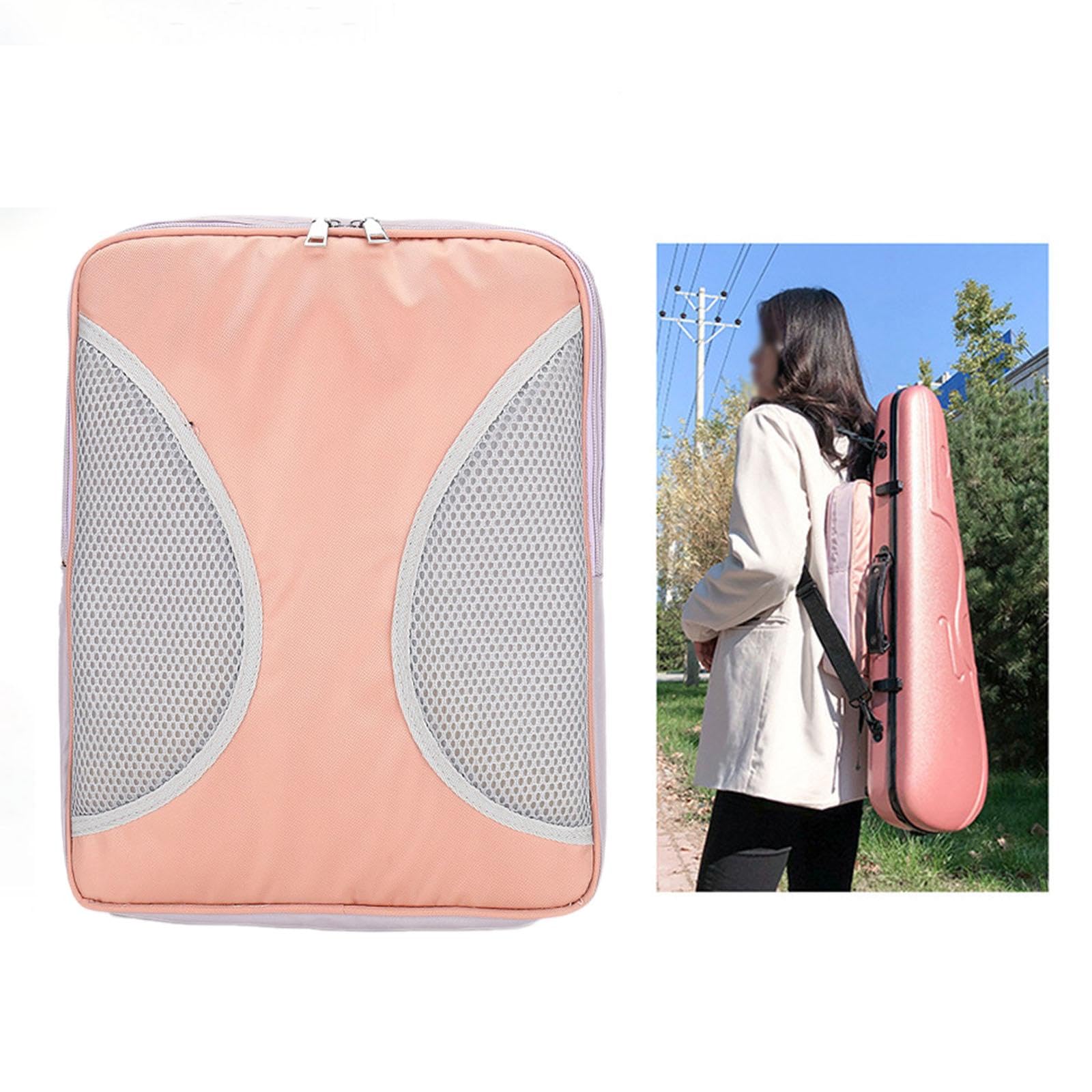 Colcolo Musiknoten Tasche Instrumententasche Musikständertasche Notentasche Nylon Wasserdicht Tragetasche mit Schultergurt für Musiker Transport, ROSA