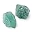 QINJIEJIE 2PCS Green Fluorite 1.8-2.2\'\' Natural Rough Crystal Rocks Bulk Large Crystal Stones for Tumbling Cabbing Polishing Fountain Rocks DIY Decoration Handmade Gifts