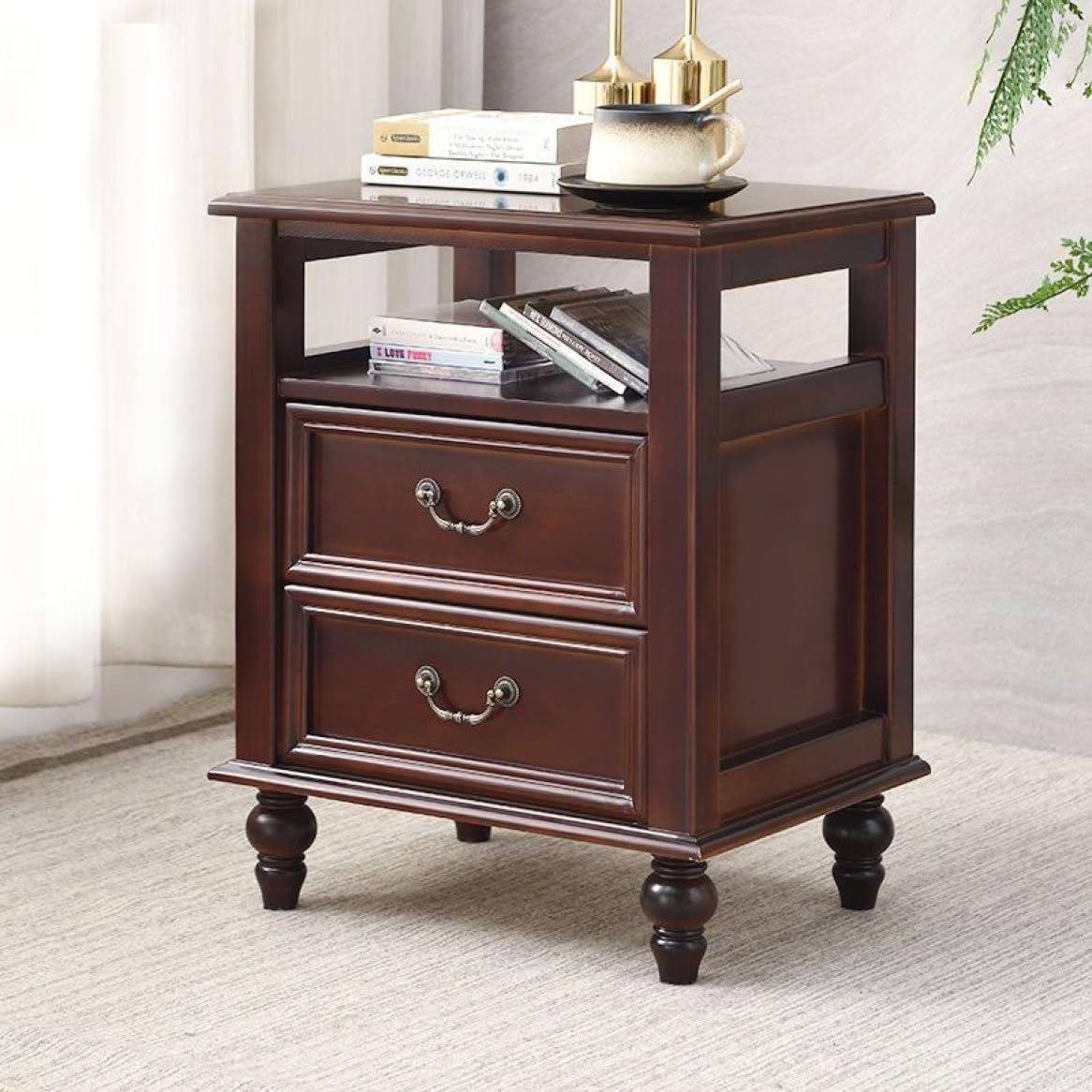 ヴィンテージ クラシカル マホガニー サイドテーブル 引き出し付き ヴィンテージ クラシカル マホガニー サイドテーブル 引き出し付き