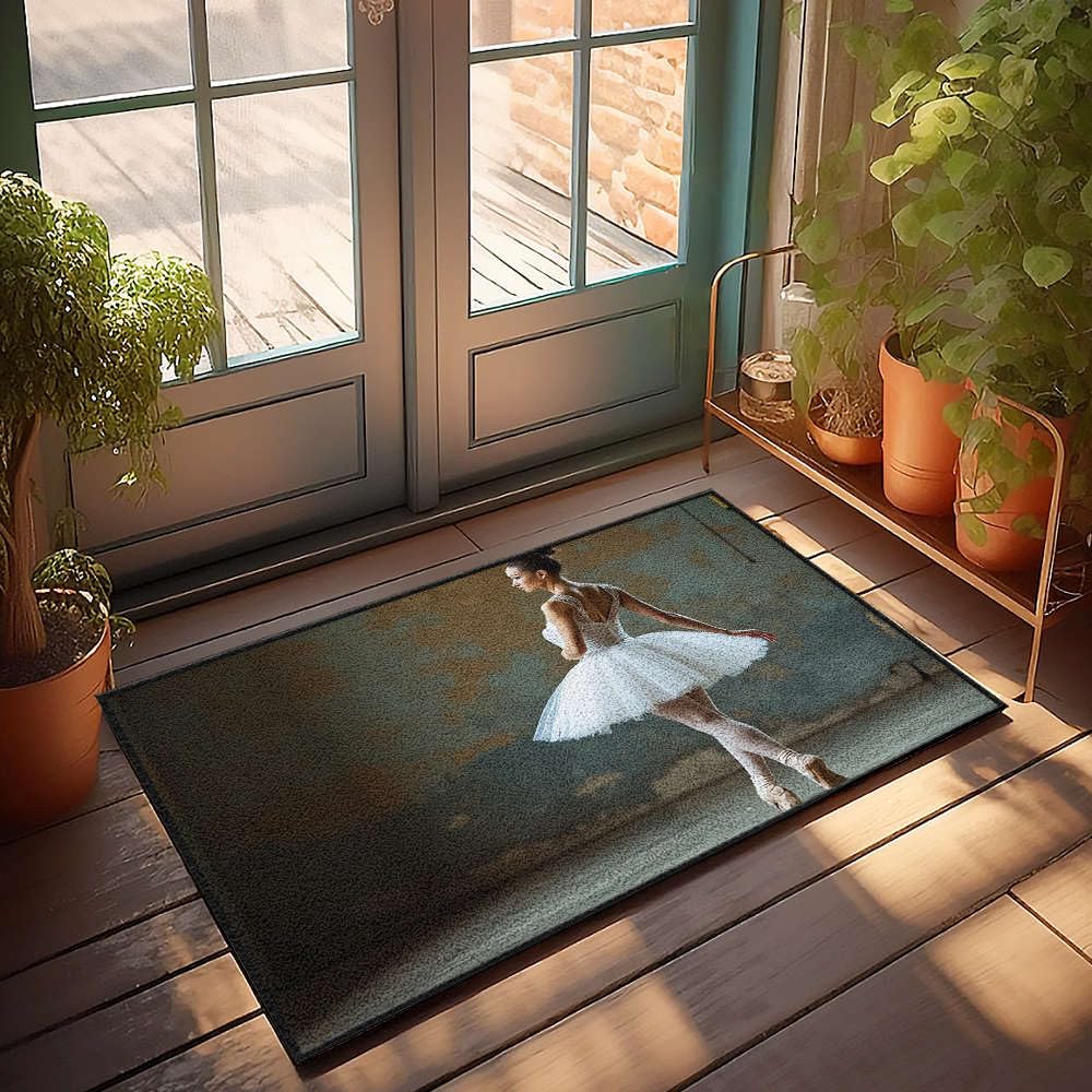 Tapis d'extérieur ballerine pour entrée accueillante et terrasses fleuries