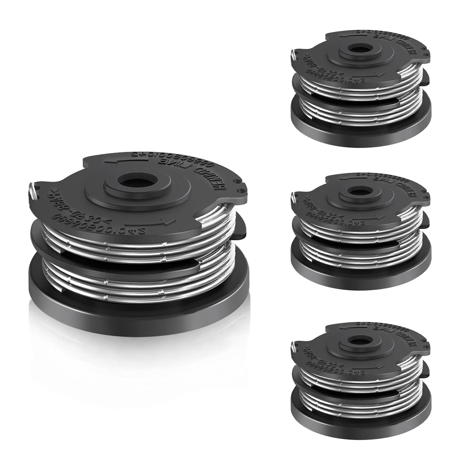 Chiholen 4 Spools 4Pcs Strimmer Spool Compatible With F016800351, Replacement Strimmer Wire For Bosch Art 24/27/30/24+/27+/30+/30-36 Li, Advancedgrasscut36, Ø1.65 Mm 6.1 M Length (4 Spool)