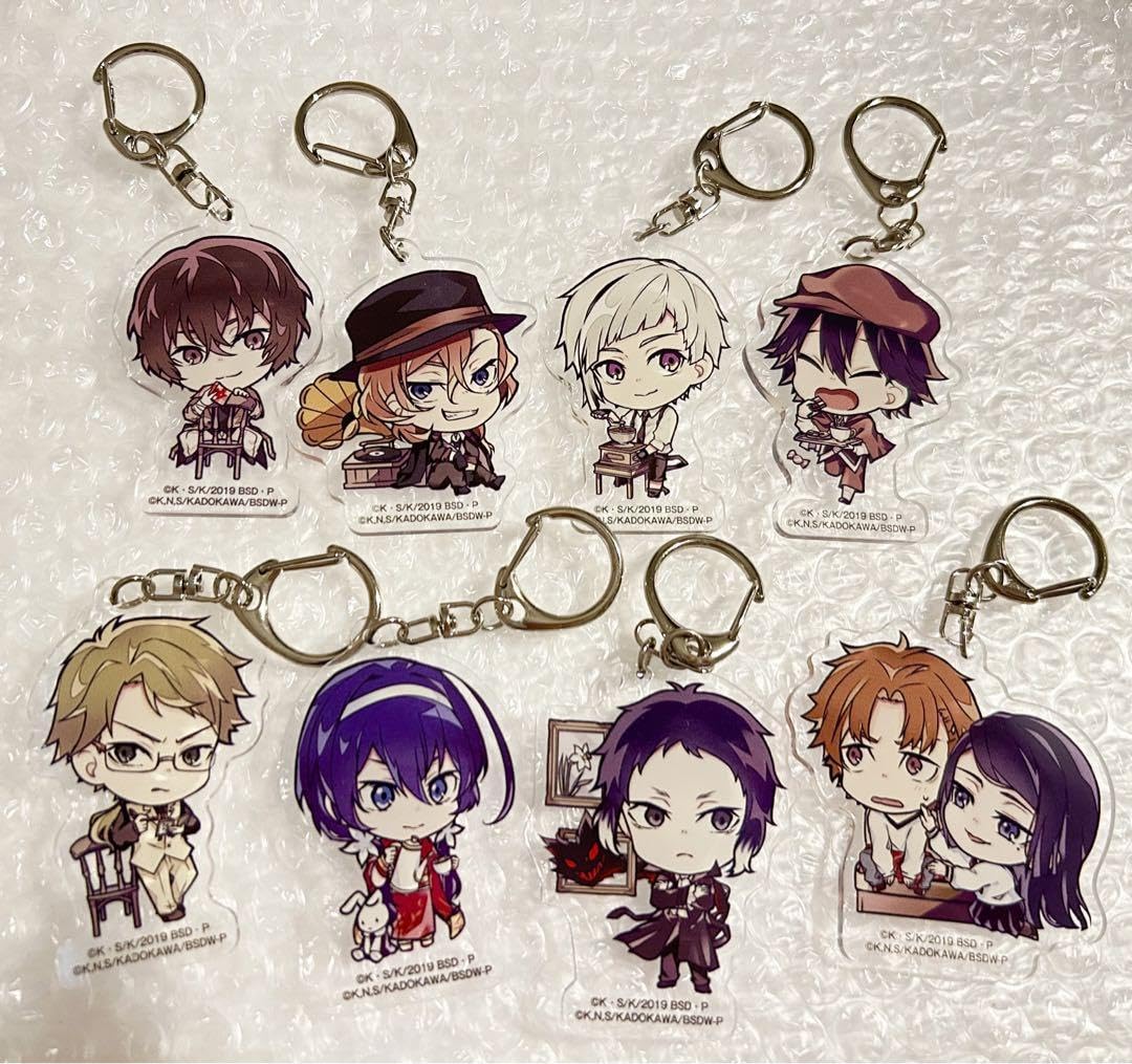 文豪ストレイドッグス アクリルキーホルダ　全8種セット Amazon.co.jp: 全8種セット 文豪ストレイドッグス アクリル