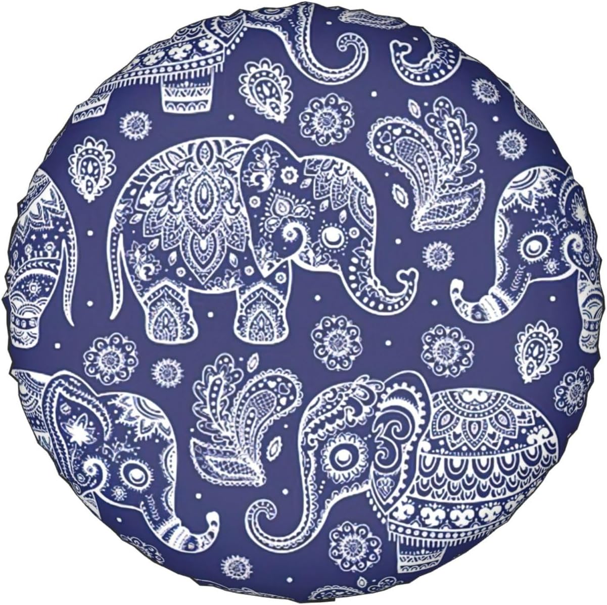 Boho Elephant Print Tire Cover Universal Spare Wheel for Trailer Rv SUV Truck Camper Travel Accessories