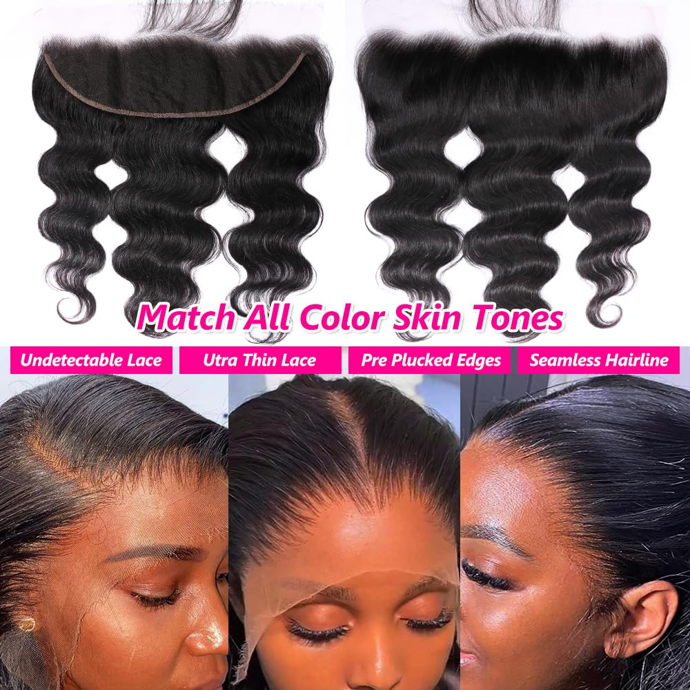 Real HD Lace Body Wave Brazilian Virgin Human Hair