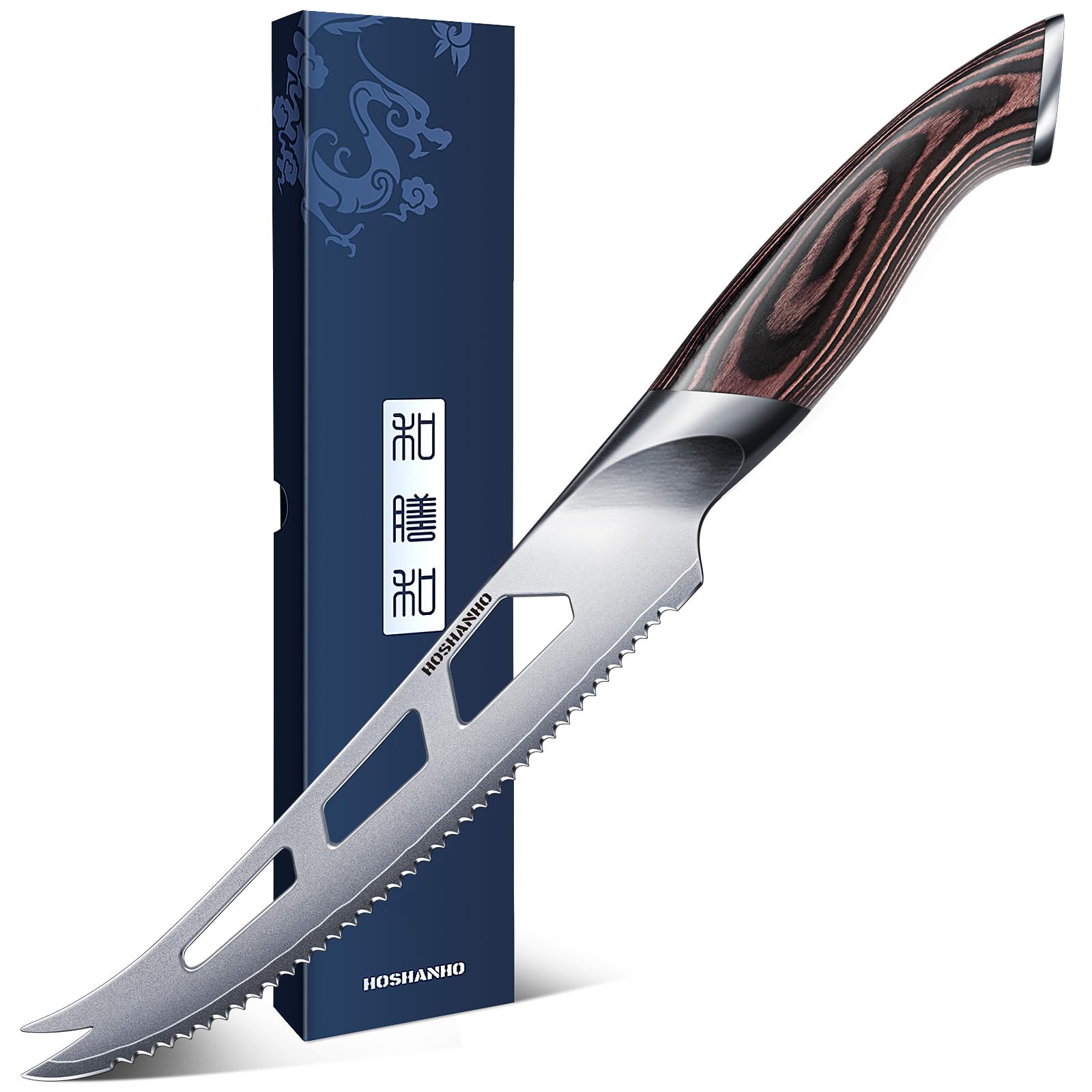 HOSHANHO Cheese Knife 5 In, Professional Japanese Kitchen Knife for Cheesee
