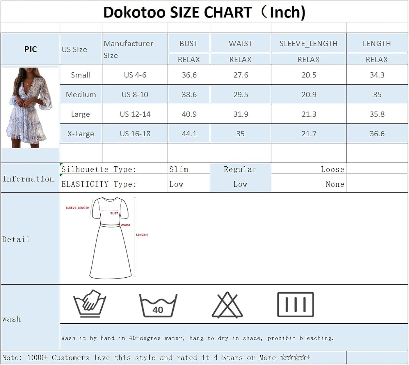 Dokotoo Womens Spring Summer Deep V Neck Ruffle Long Sleeve Floral Print Mini Dress at  Women’s Clothing store