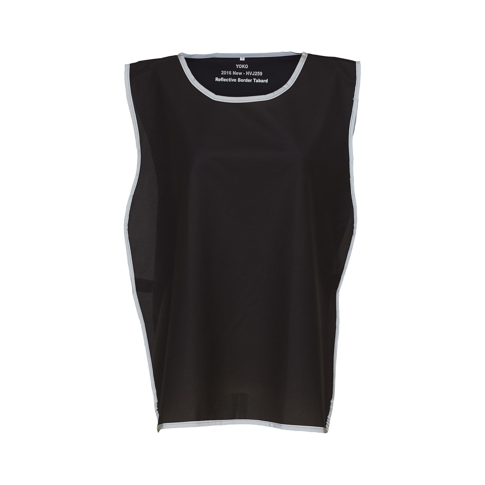 Yoko Childrens/Kids Hi Vis Reflective Border Tabard (One Size) (Black)