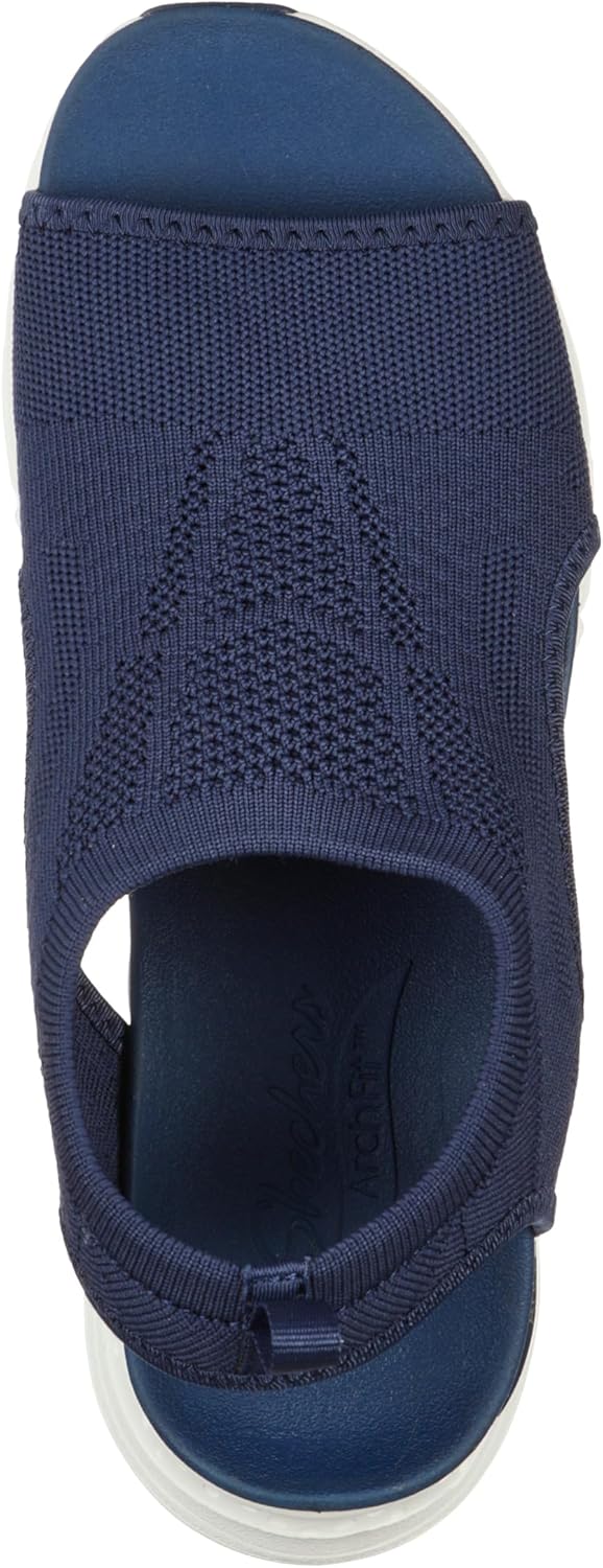 Skechers Women's Arch Fit - City Catch Womens Knit Slip-On Sandals - Image 5