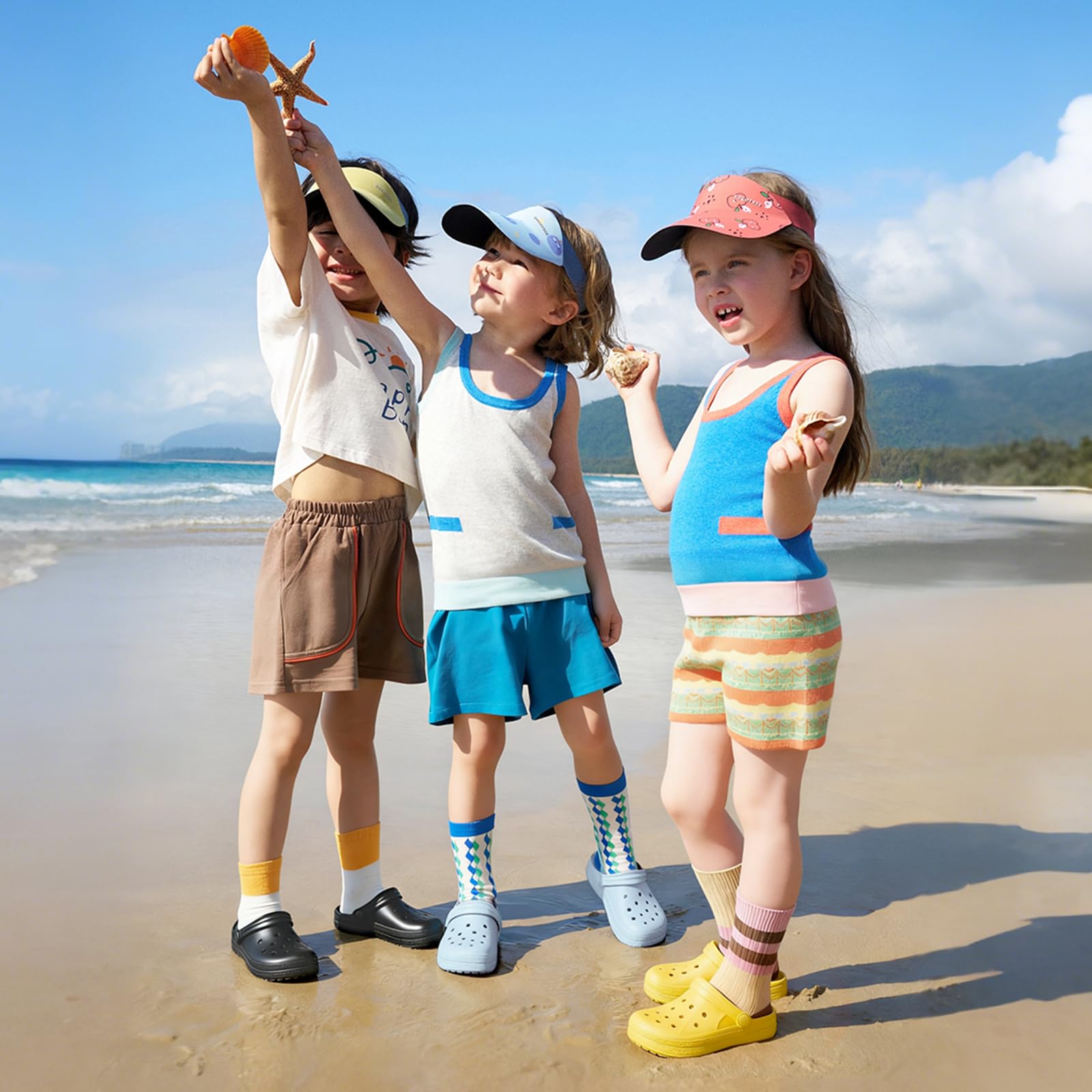 DDFOX Kid's Garden Clogs Cute Slides Sandals Beach Slipper Indoor Outdoor-Friendly Comfy Lightweight - 3