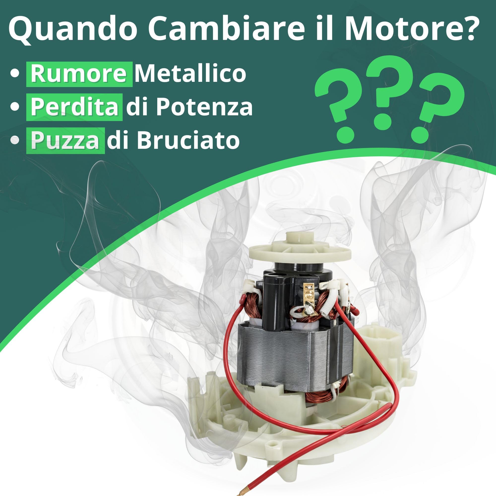 NAMAI - Motore Compatibile con Folletto VK120/121, Potenza 450 Watt