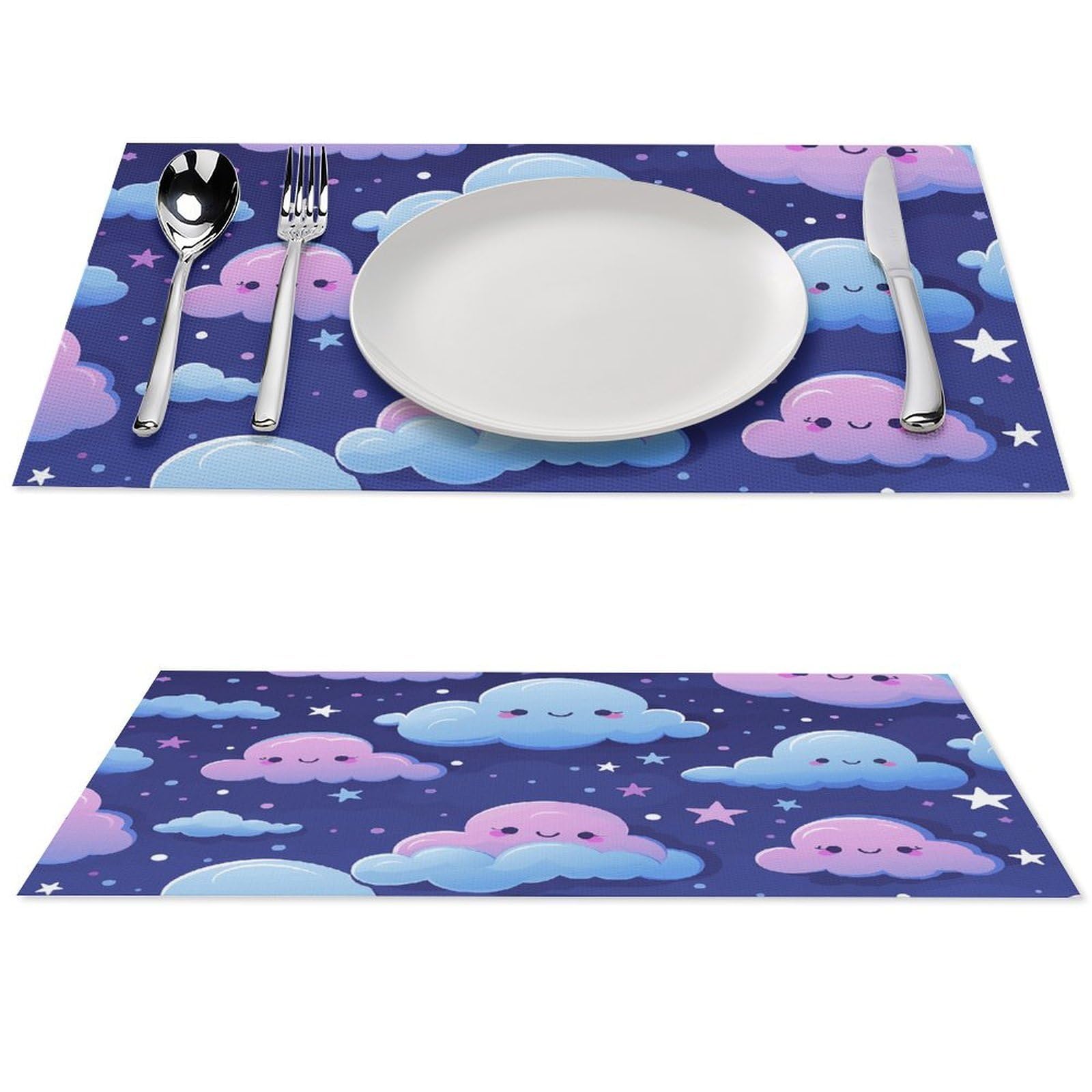 Set de table PVC antidérapant et imperméable pour intérieur et extérieur