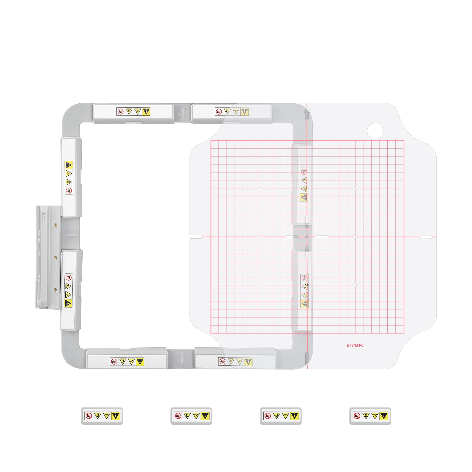 Sew Tech Magnetischer Stickrahmen für Brother Innovis Luminaire XP1 Dream Machine XV8500D Babylock Solaris Meridian Altair Destiny Destiny Ⅱ Solaris Vision Machine, 24,1 x 24,1 cm Mighty Snap