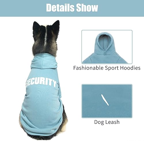 Miniatura 3 de BINGPET Sudaderas con capucha de seguridad para perros, suéter para cachorros, abrigos para perros y gatos, suave forro polar cepillado