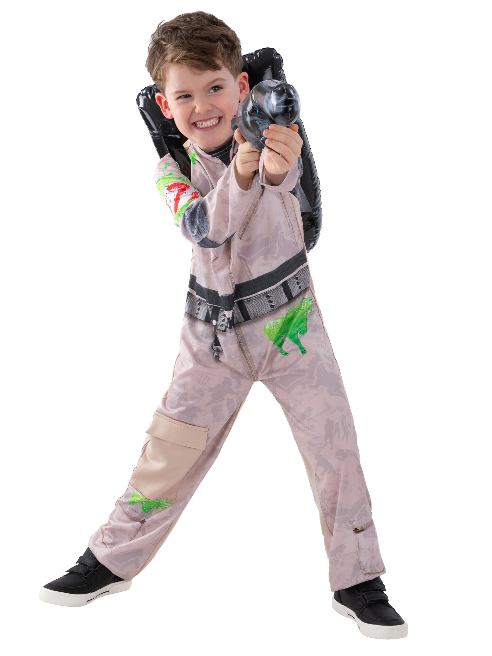 Smiffys Officially Licensed Ghostbusters Inflatable Backpack for Kids, Children’s Fancy Dress Movie Accessory - Image 2