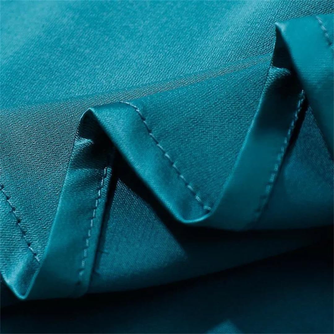 Yeuyyben Maglietta estiva da donna in raso setoso con scollo rotondo, vestibilità ampia, versatile