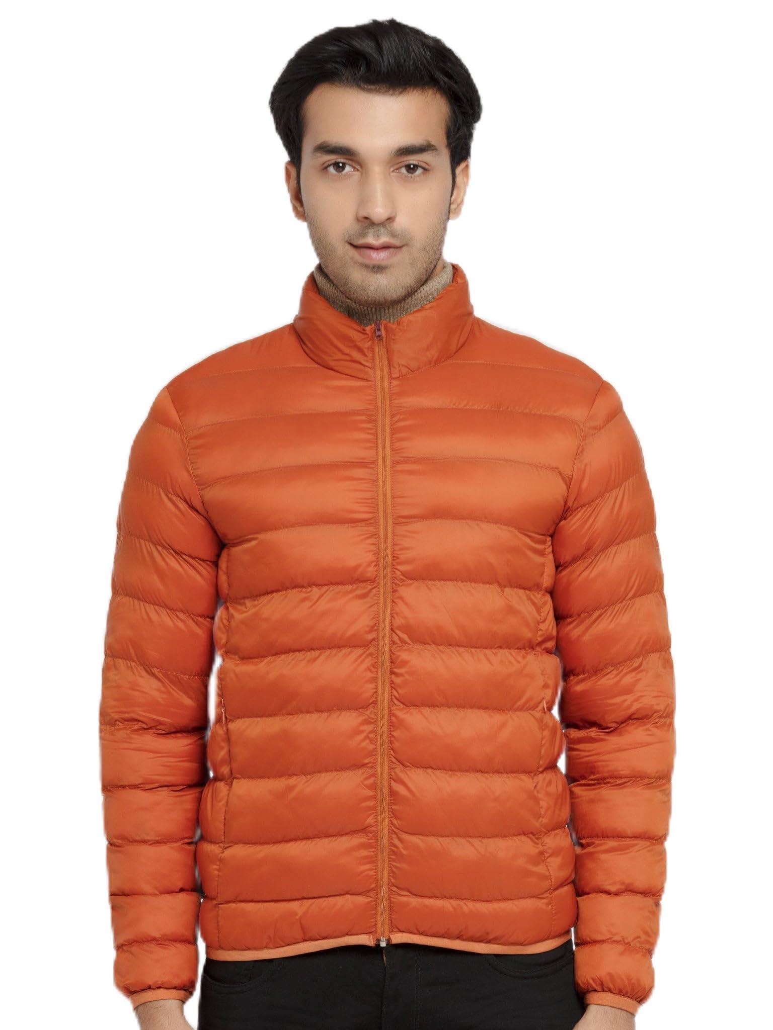 status quo Men's Solid High Neck Full Sleeves Jacket | 100% Nylon-picture-21