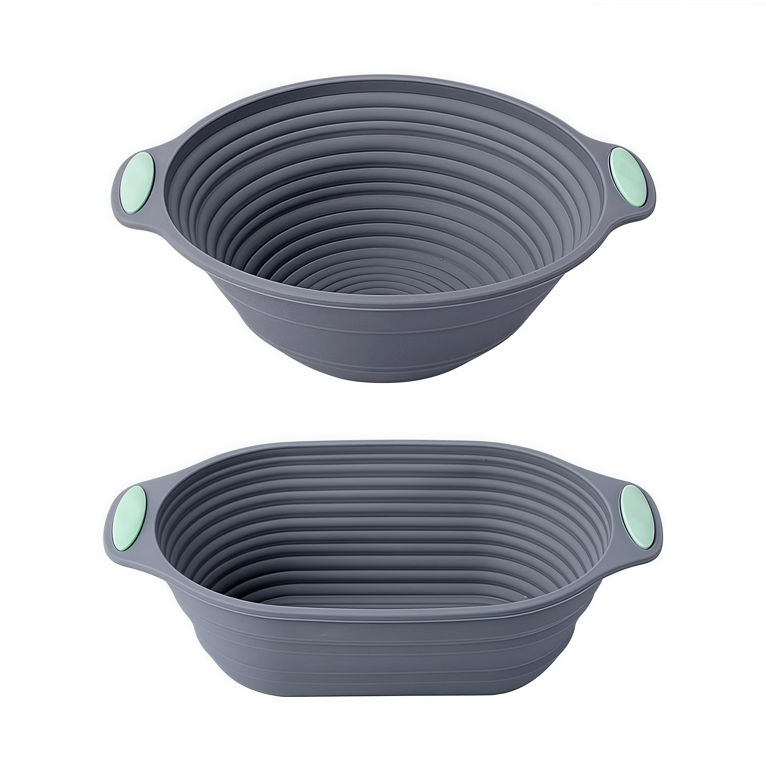 Panier à pain en silicone antiadhésif ovale et rond à poignées pour cuisson parfaite