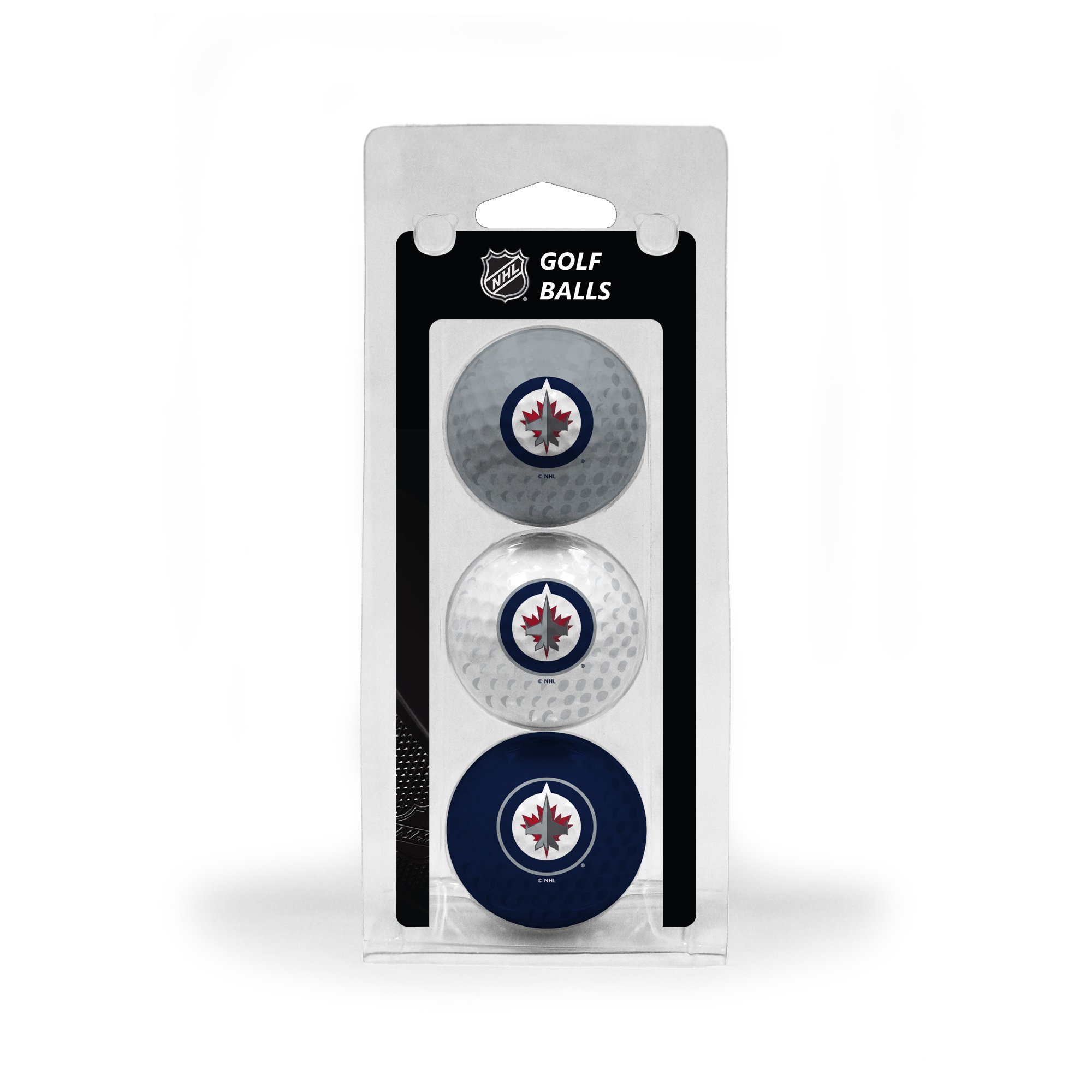Team Golf NHL Winnipeg Jets Regulation Size Golf Balls, 3 Pack, Full Color Durable Team Imprint