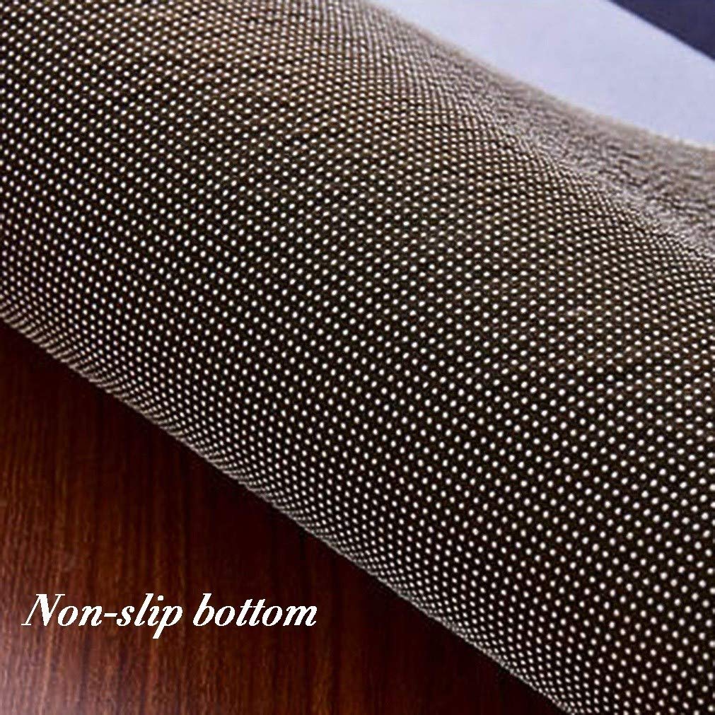 LIHY Teppich Läufer für Flur Küche rutschfest 60×100cm Nordisches grau-gelbes Blattmuster Teppichläufer Flurteppich Waschbar für Schlafzimmer Wohnzimmer, Breite 60cm/ 80cm/ 100cm/ 120cm