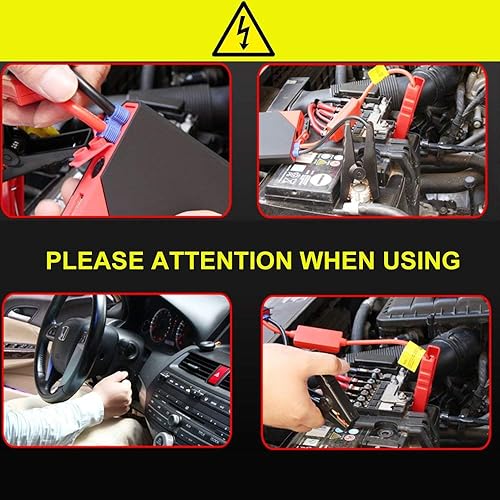 Miniatura 3 de Cable de arranque de batería de emergencia EC5 conector para 12 V portátil de arranque de coche Jump Pack Jump Box Batería Alligator Clamp Clip